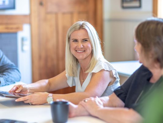 A Glasshouse property management team meeting